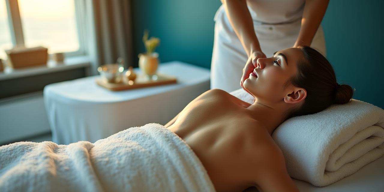 Trattamento benessere con estratti marini in ambiente lussuoso